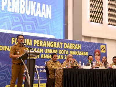 Buka Forum Perangkat Daerah Dinas Pekerjaan Umum Makassar, Irwan Rusfiady Tekankan Infrastruktur Berkelanjutan