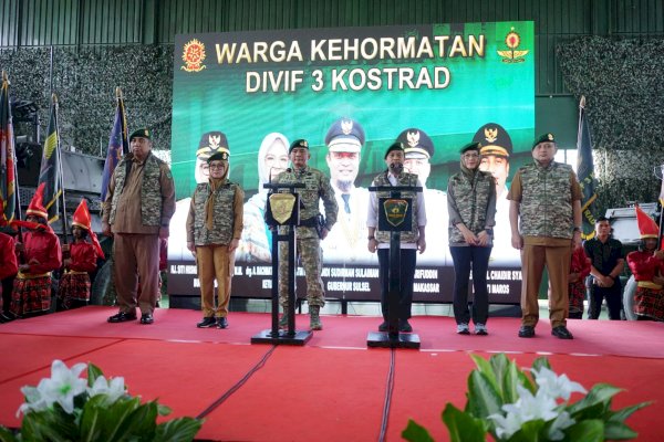 Terima Gelar Warga Kehormatan Kostrad, Munafri: Sinergitas TNI dan Pemerintah Jaga Masyatakat