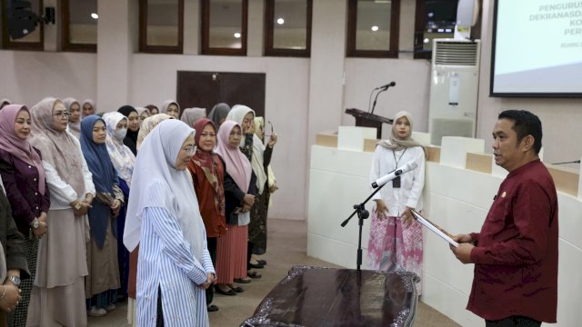 Melinda Aksa Pimpin Gladi Pelantikan, Satukan Visi Pengurus TP PKK, Dekranasda, dan Pokja Bunda PAUD Makassar