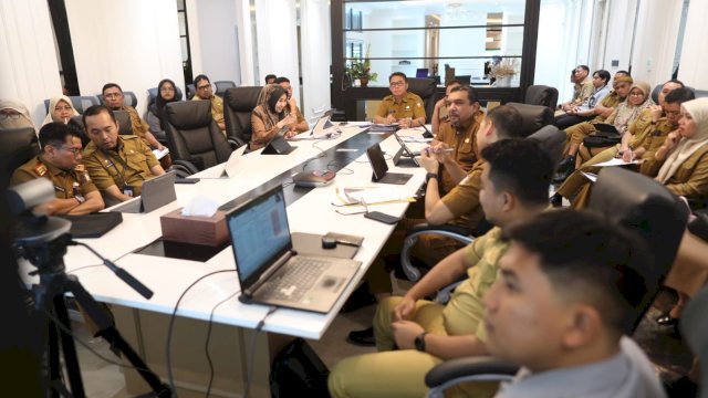 Rakor Bersama KPK, Pj Sekda Irwan Adnan Komitmen Pemkot Makassar Dalam Pengelolaan APBD dan Pengadaan Barjas