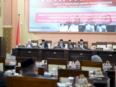 Jaga Soliditas Eksekutif-Legislatif, Munafri-Aliyah Kompak Hadiri Paripurna Terkait LKPJ 2024